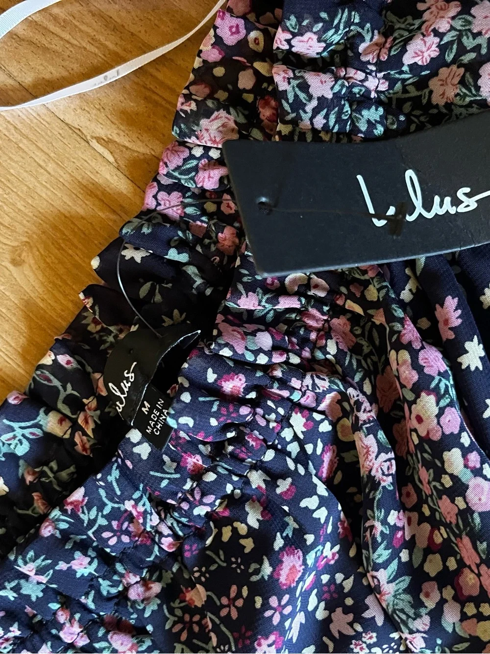 NWT floral feminine cottage core puff sleeves whimsy goth hippie boho Maxi Dress - Picture 4 of 6